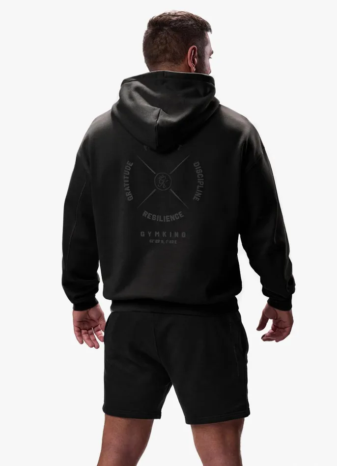 Gym King Sweatshirts and Hoodies Men Compass Hood 8211 Black