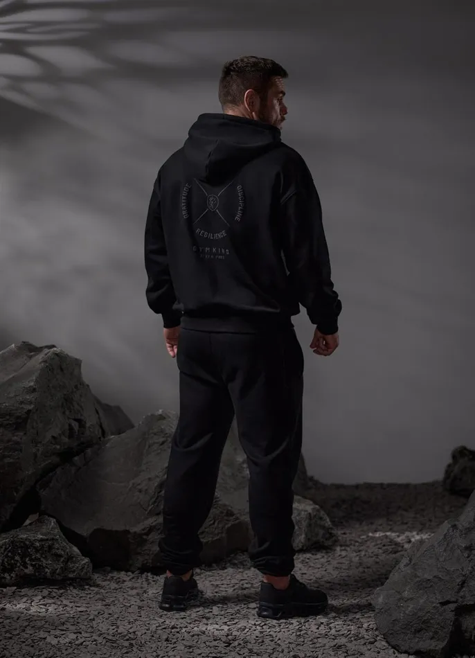 Gym King Sweatshirts and Hoodies Men Compass Hood 8211 Black