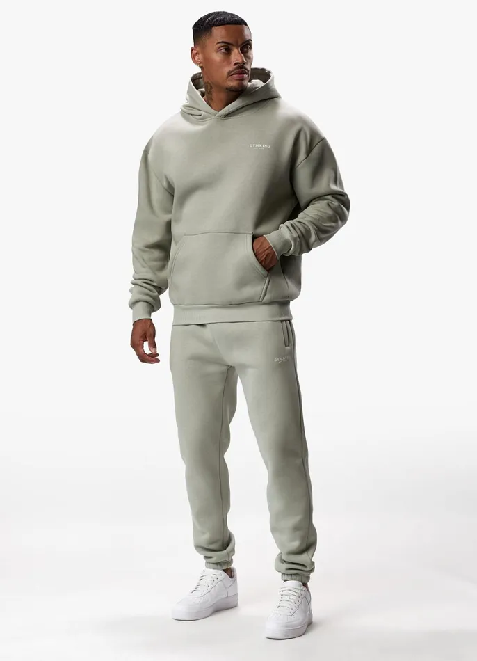 Gym King Sweatshirts and Hoodies Men Established Hood 8211 Sage Grey