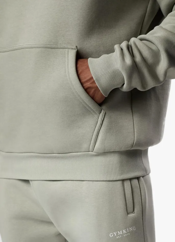 Gym King Sweatshirts and Hoodies Men Established Hood 8211 Sage Grey