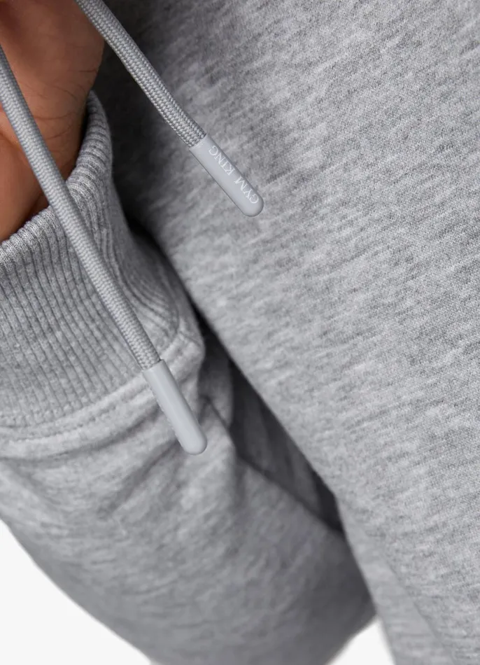 Gym King Sweatshirts and Hoodies Men Fundamental Fleece Hood 8211 Grey Marl