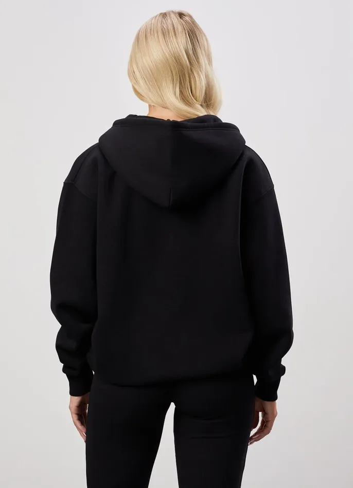 Gym King Sweatshirts and Hoodies Women 365 Oversized Zip Up Hoodie 8211 Black