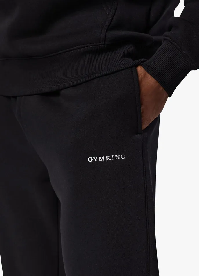 Gym King Tracksuit Bottoms Men Linear Fundamental Jogger 8211 Black