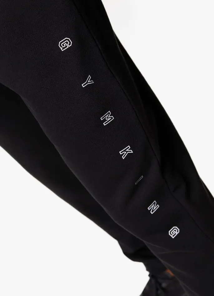 Gym King Tracksuit Bottoms Men Stealth Loopback Pant 8211 Black