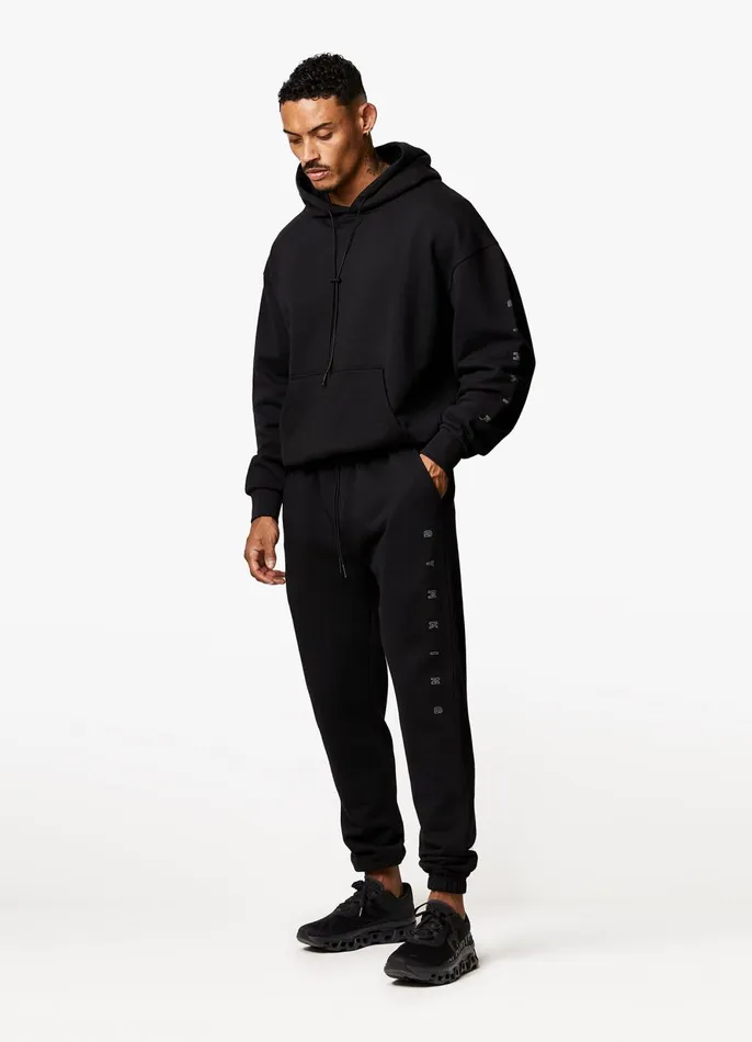 Gym King Tracksuit Bottoms Men Stealth Loopback Pant 8211 Black