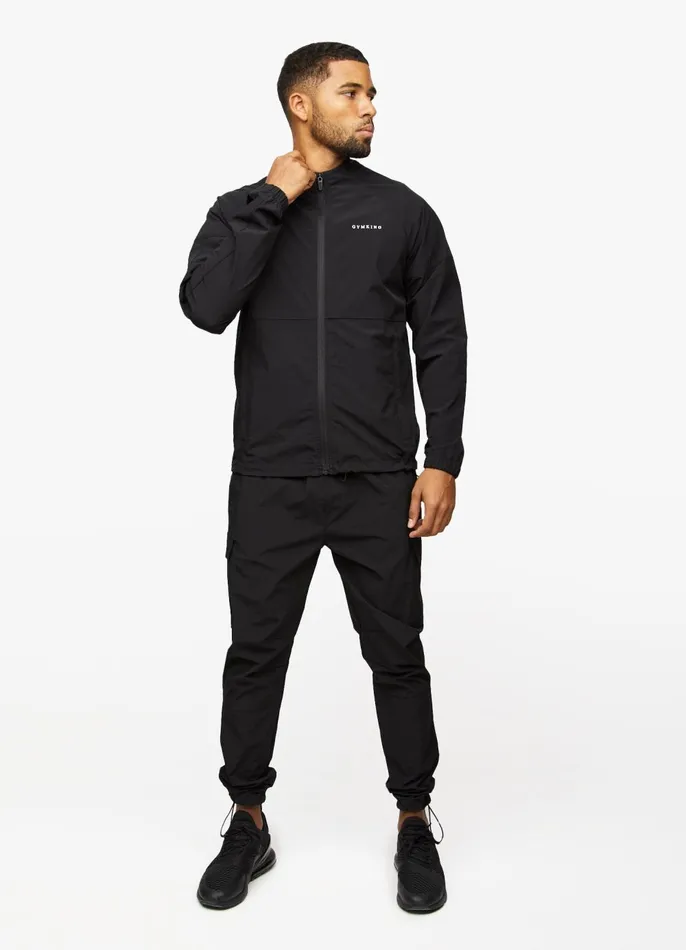 Gym King Tracksuit Tops Men Utility Woven Hood 8211 Black