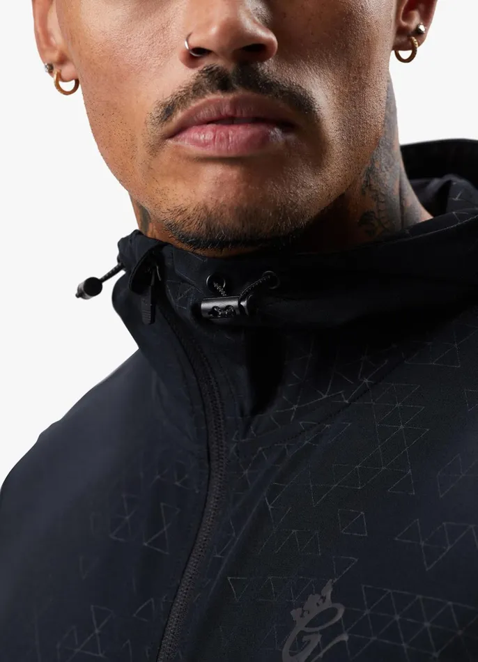 Gym King Tracksuits Men Debossed 20 FZ Tracksuit 8211 Black