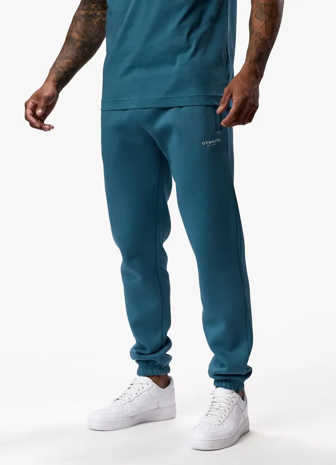 Gym King Tracksuits Men Established Crew Tracksuit 8211 Lake Blue