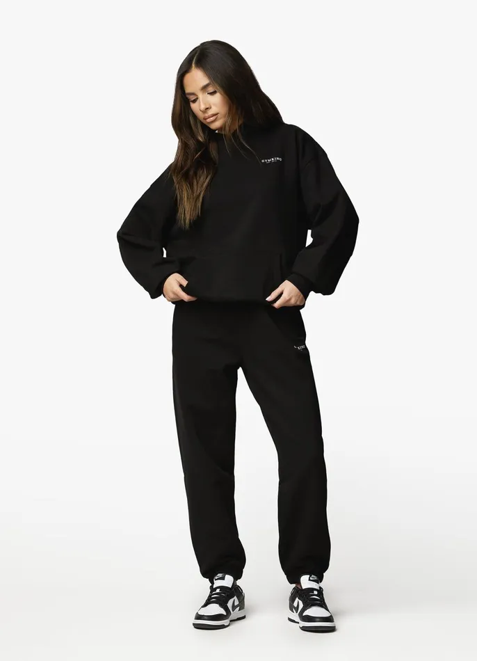 Gym King Tracksuits Women Established Relaxed Tracksuit 8211 BlackWhite
