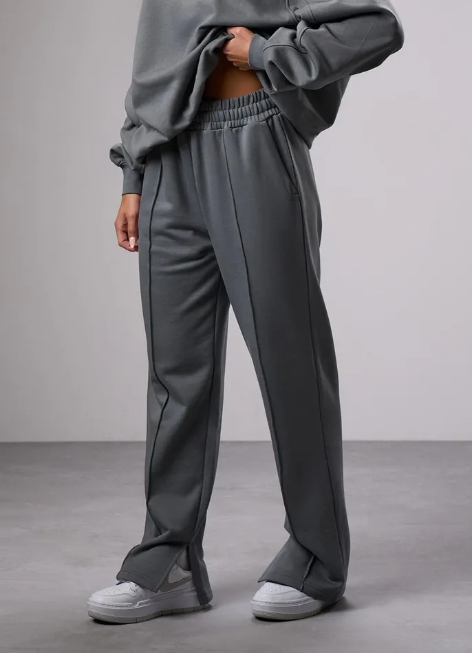 Gym King Tracksuits Women GKW Sports Luxe V Neck Crew Tracksuit 8211 Dark Sage
