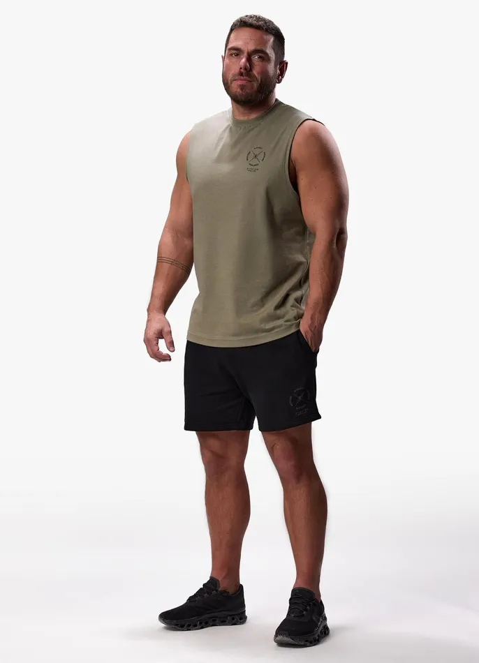 Gym King Vests Men Compass Tank 8211 Deep Khaki