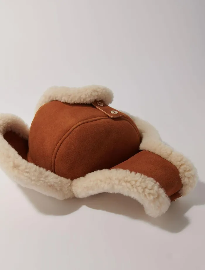 Hats Women Maje Wool Chapka Camel