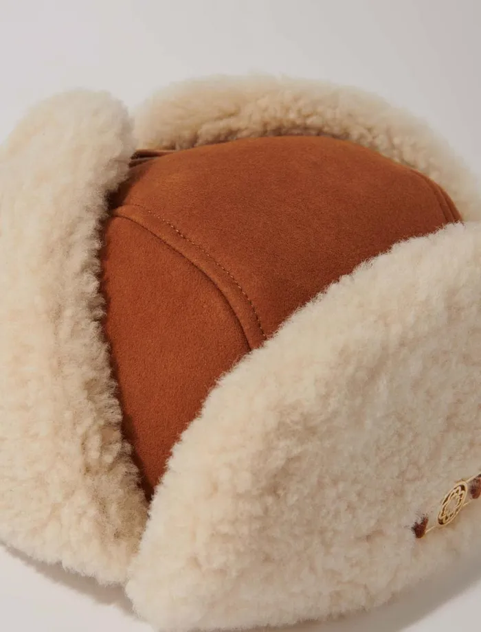 Hats Women Maje Wool Chapka Camel