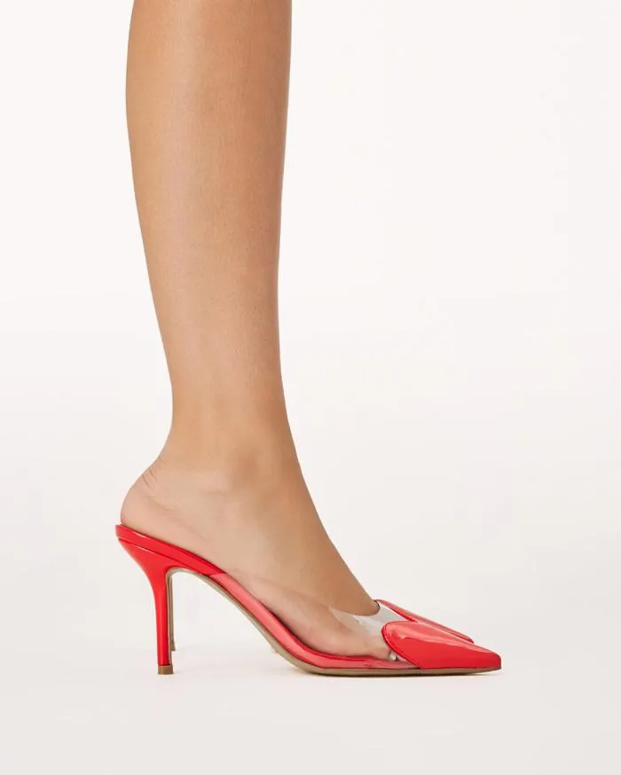 Heels Billini Stiletto Heels KARESS CHILLI PATENTCLEAR
