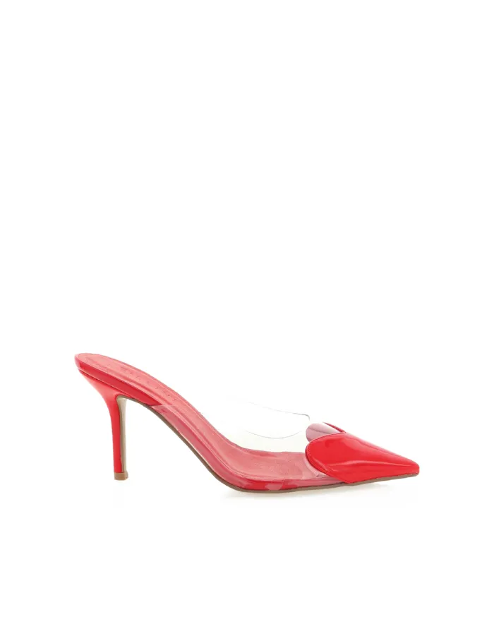 Heels Billini Stiletto Heels KARESS CHILLI PATENTCLEAR