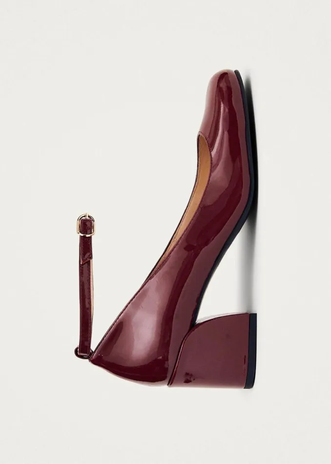 Heels Women ALOHAS Antoine Onix Burgundy Leather Pumps