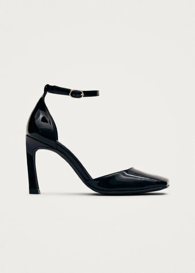 Heels Women ALOHAS Liebe Onix Black Leather Pumps