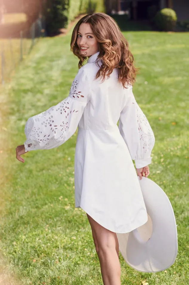 Honeymoon Women Sachin and Babi Tate Shirtdress 8211 White