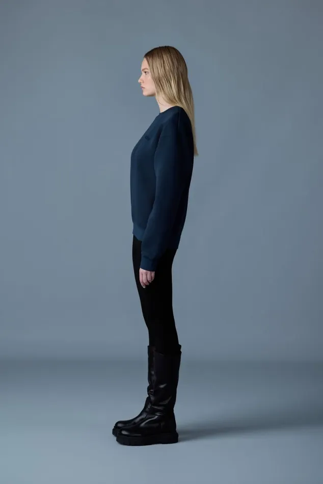Hoodies and Tops Women Mackage JULIAN DoubleFace Jersey Sweatshirt Black Hoodies and Tops Women Mackage JULIAN DoubleFace Jersey Sweatshirt Black
