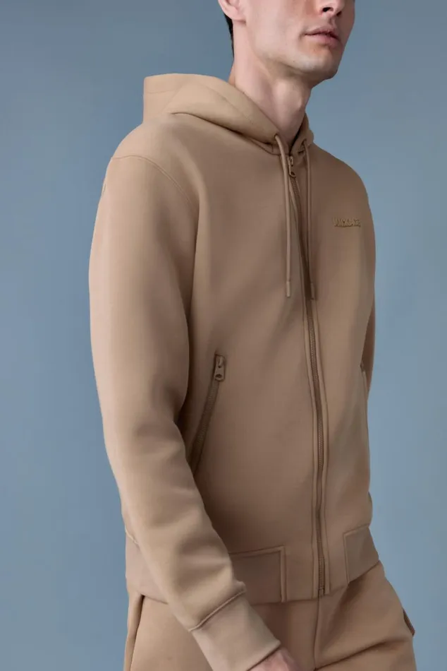 Hoodies and Tops Women Mackage KRYSTOS Doubleface Jersey Zipup Hoodie Garnet Hoodies and Tops Women Mackage KRYSTOS Doubleface Jersey Zipup Hoodie Garnet