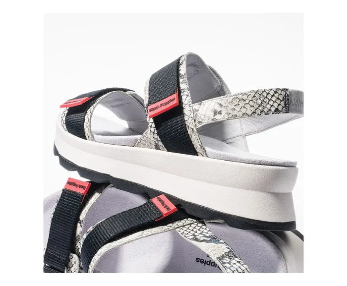 Hush Puppies Andi Slingback Sandal Snake Leatherblack Women Sandals