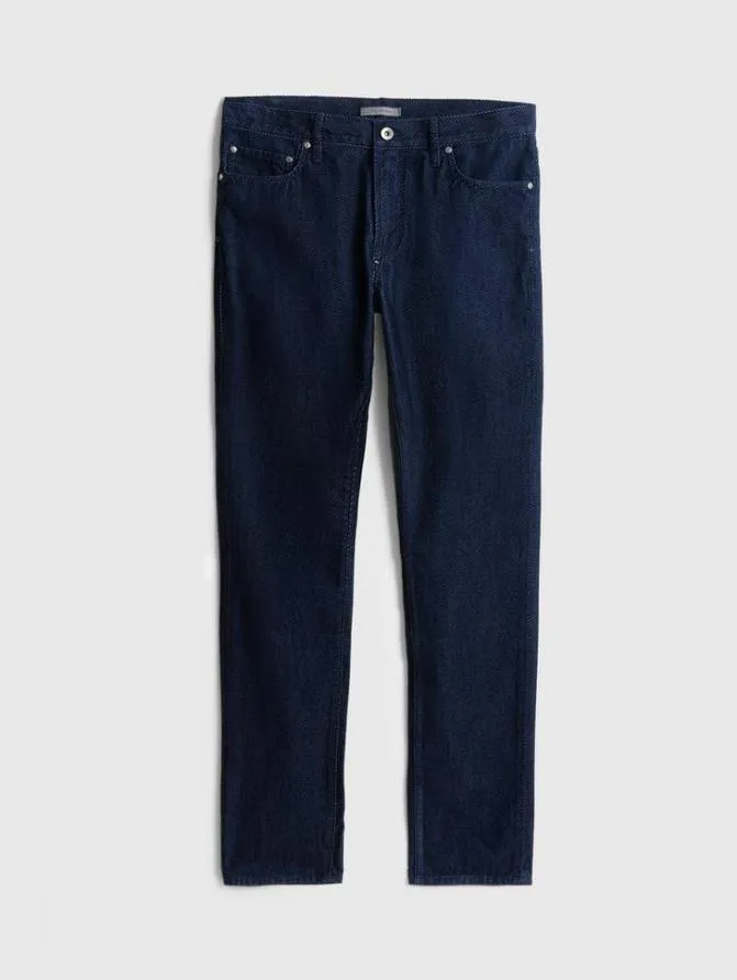 J702 8211 FLOCKED TWILL Blue Black Clothing John Varvatos Jeans