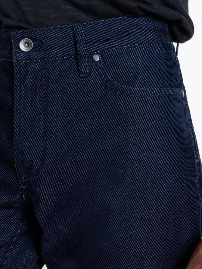 J702 8211 FLOCKED TWILL Blue Black Clothing John Varvatos Jeans