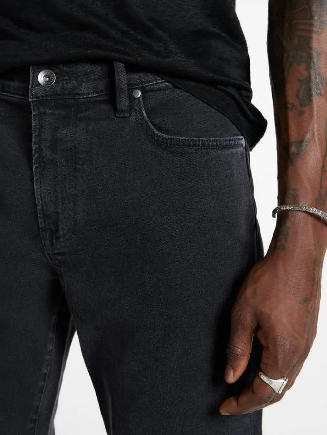 J704TAPERED FIT Blue Black Clothing John Varvatos Jeans