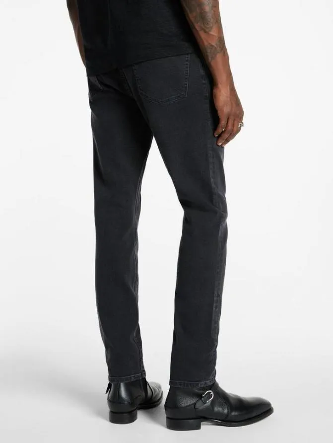 J704TAPERED FIT Blue Black Clothing John Varvatos Jeans