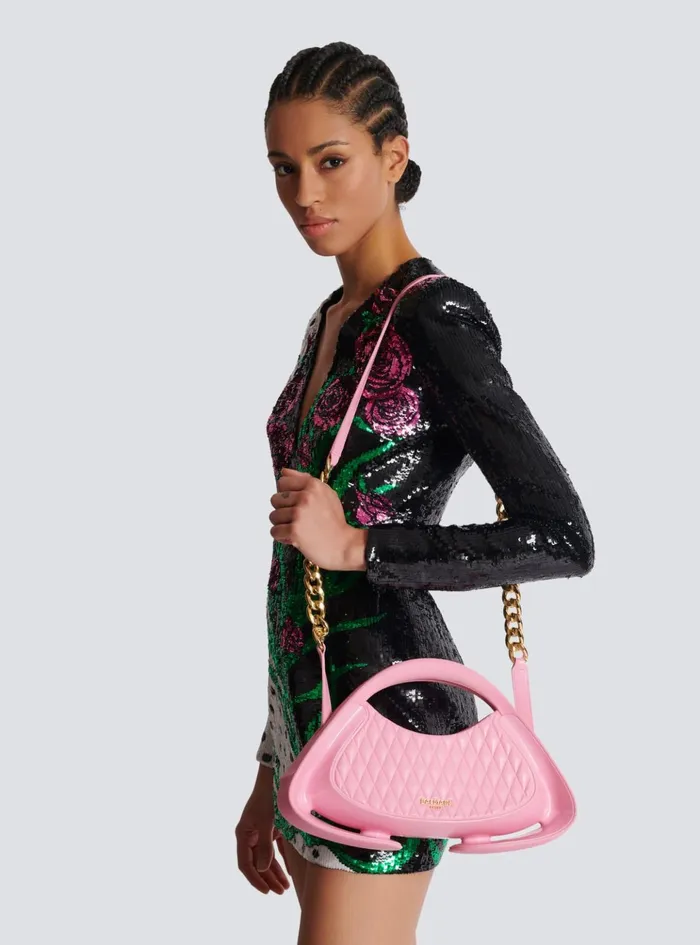 Jolie Madame Medium Bag Pink Women Balmain Handbags