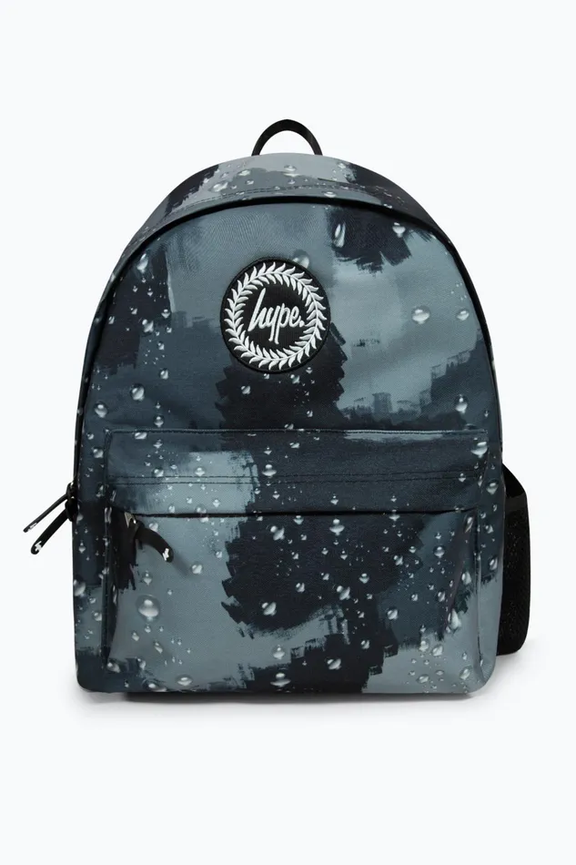 Just Hype Backpacks Hype Unisex Iconic Black Raindrop Camo Backpack