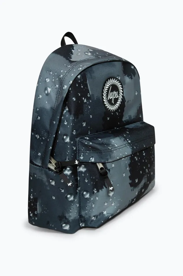 Just Hype Backpacks Hype Unisex Iconic Black Raindrop Camo Backpack