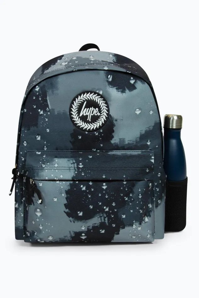 Just Hype Backpacks Hype Unisex Iconic Black Raindrop Camo Backpack