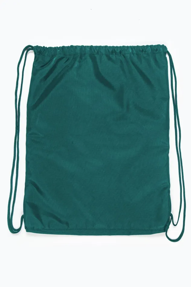 Just Hype Drawstring Bags Hype Unisex Teal Script Drawstring Bag Just Hype Drawstring Bags Hype Unisex Teal Script Drawstring Bag