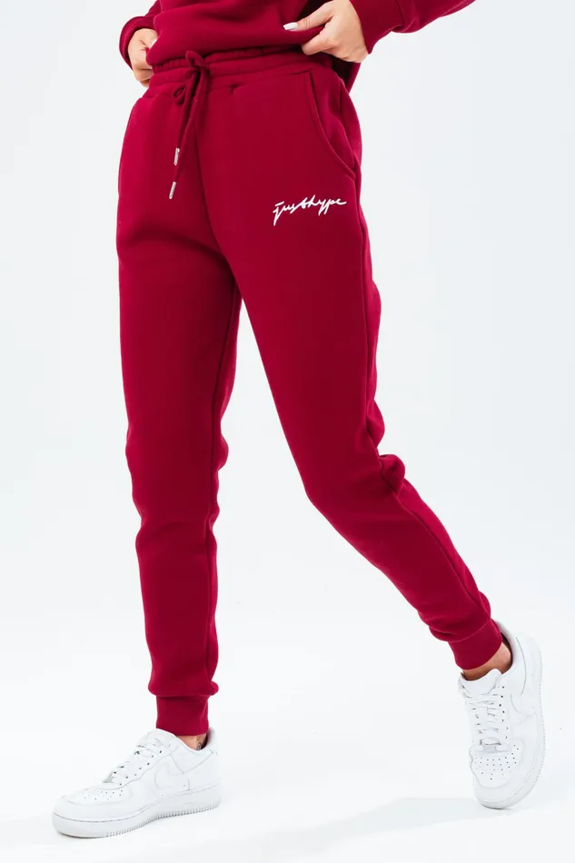 Just Hype Joggers Hype Burgundy Women039S Joggers