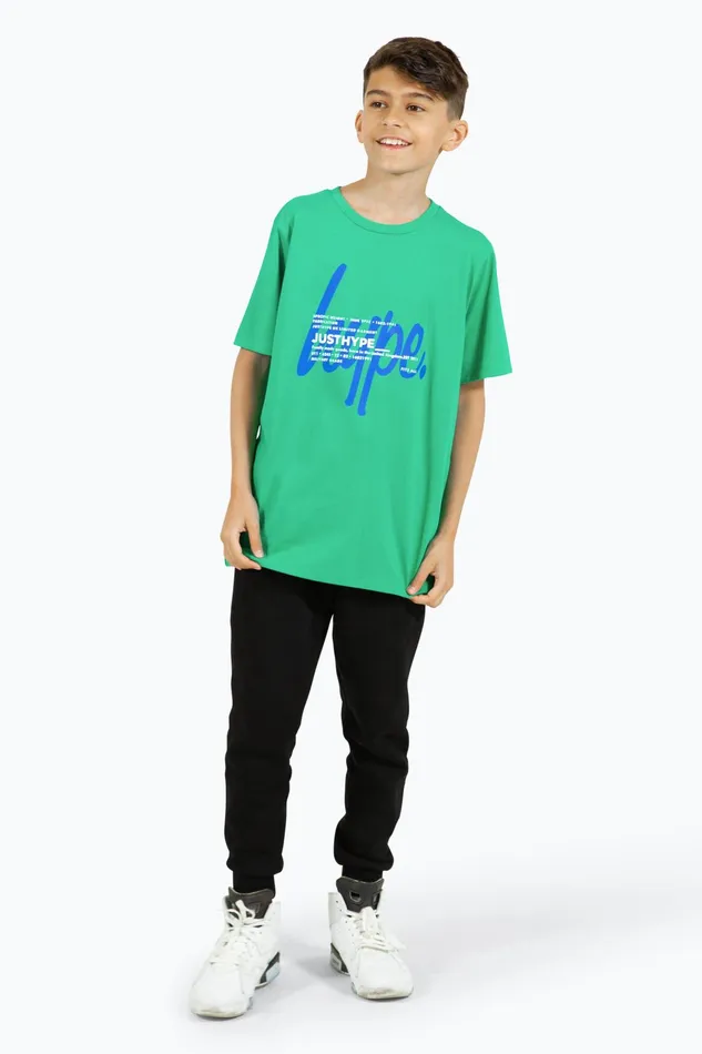 Just Hype TShirts and Vests Hype Boys Green Double TShirt