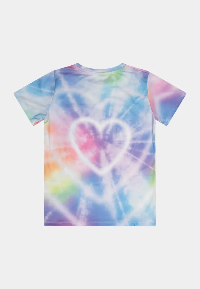 Just Hype TShirts Hype Girls Multi Heart TieDye TShirt