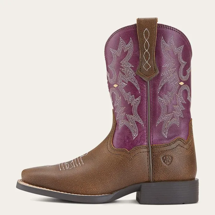 Kids Big Kids039 Footwear Ariat Tombstone Western Boot Vintage Bomberplum