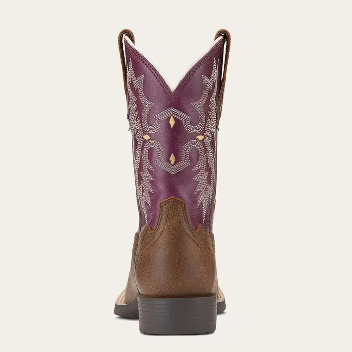 Kids Big Kids039 Footwear Ariat Tombstone Western Boot Vintage Bomberplum