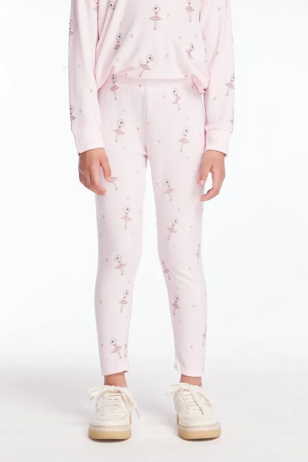 Kids Girls Chaser Brand Allover Ballerinas Girls Pants