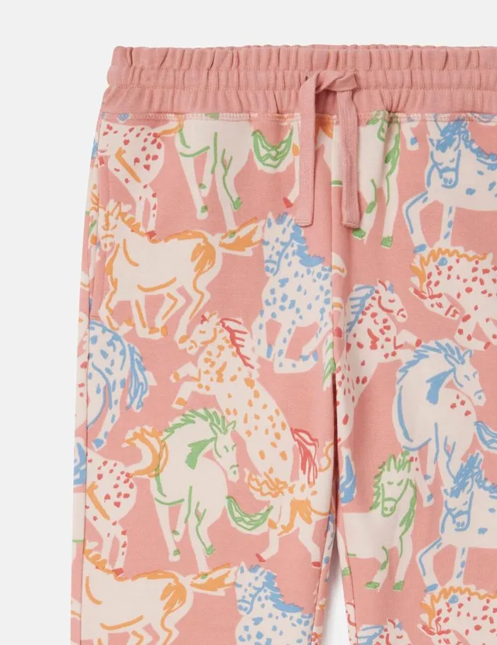 Kids Horse Print Joggers Multicolour Stella McCartney Pants and Shorts