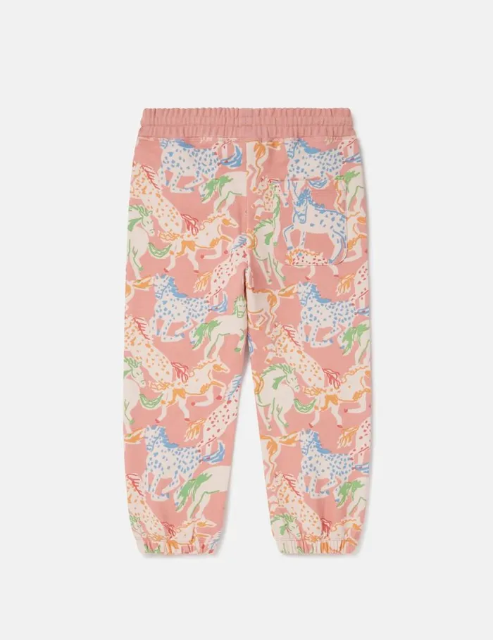 Kids Horse Print Joggers Multicolour Stella McCartney Pants and Shorts