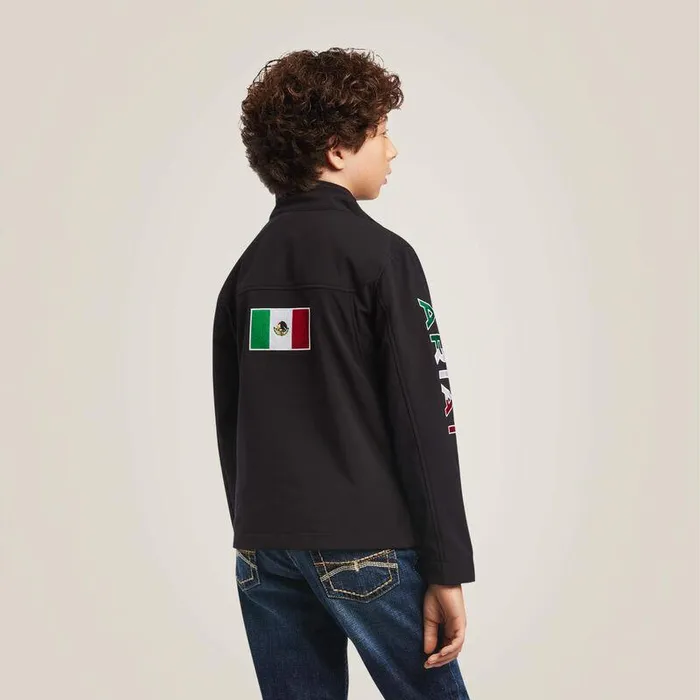 Kids Jackets and Vests Ariat New Team Softshell MEXICO Jacket Black