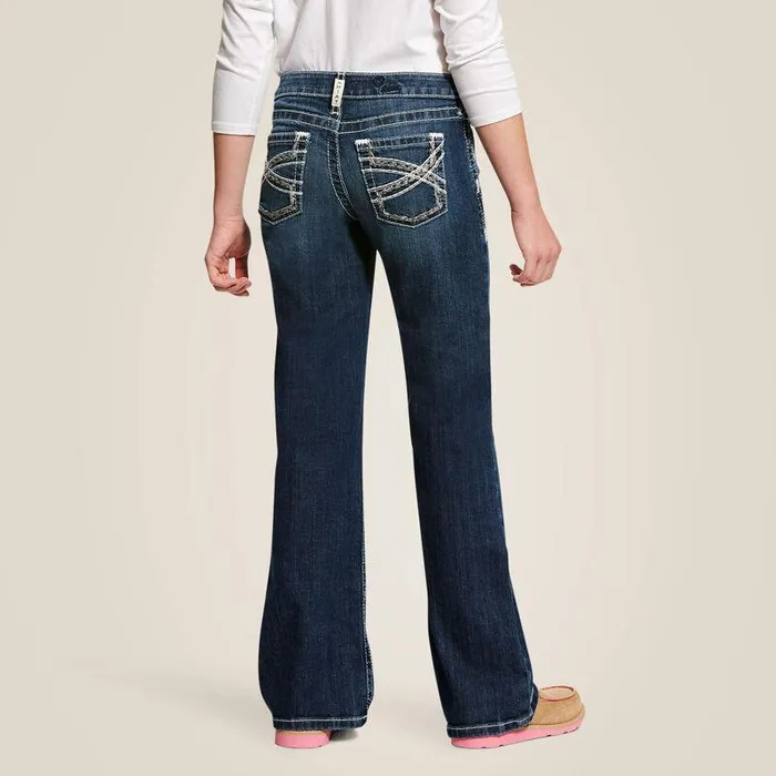 Kids Jeans Ariat Entwined Boot Cut Jean Dresden
