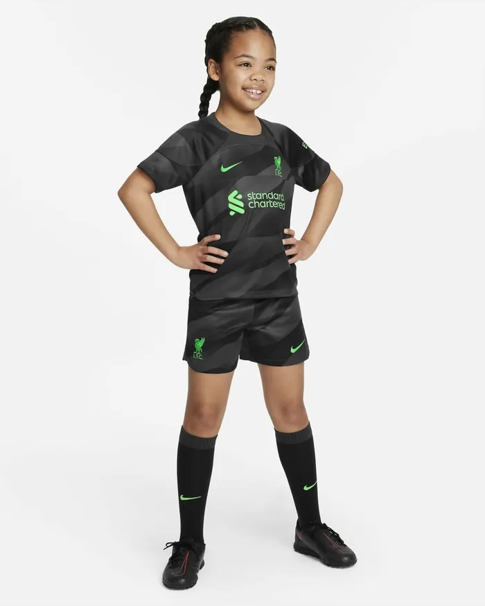 Kids Nike All Accessories And Equipment Liverpool FC 202324 Goalkeeper Anthracitepoison Green Kids Nike All Accessories And Equipment Liverpool FC 202324 Goalkeeper Anthracitepoison Green