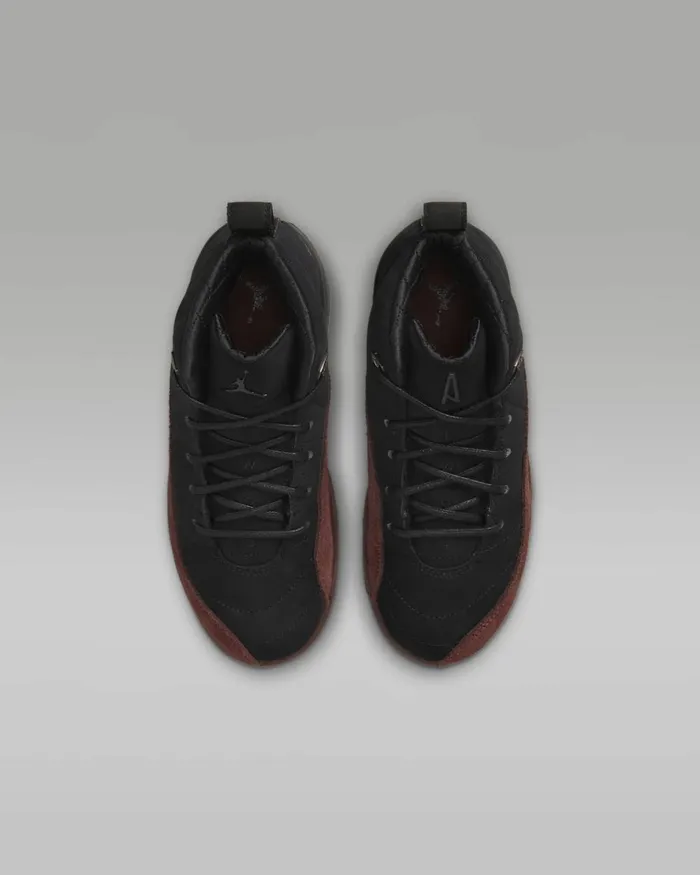 Kids Nike Jordan Jordan 12 X A Ma Manire Blackburgundy Crushblack