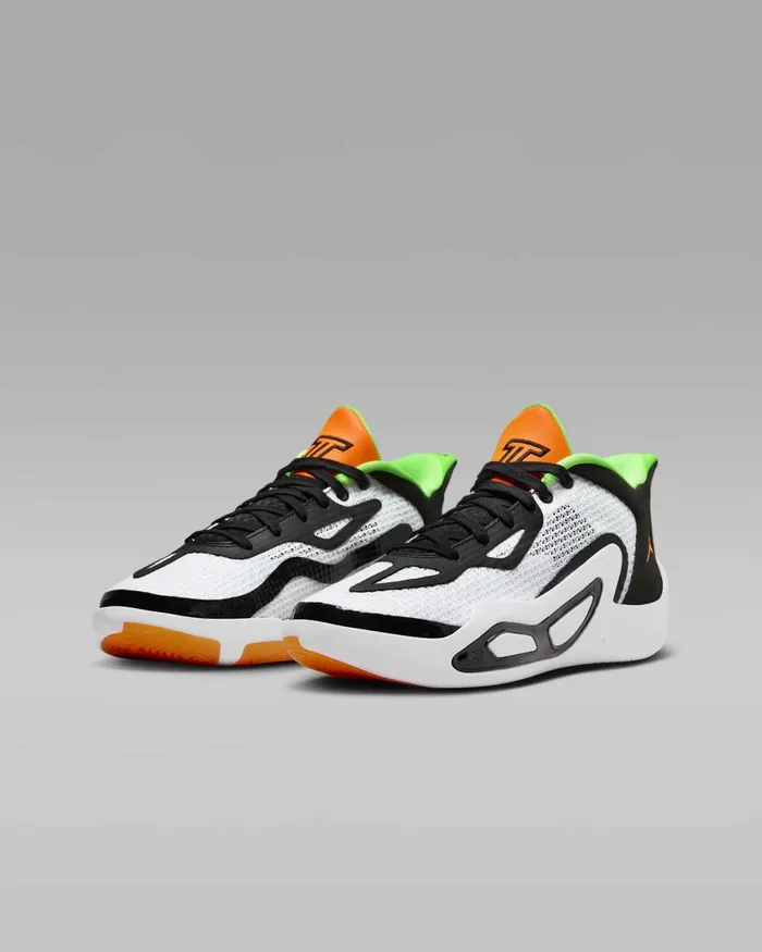Kids Nike Jordan Tatum 1 Whiteblackgreen Striketotal Orange