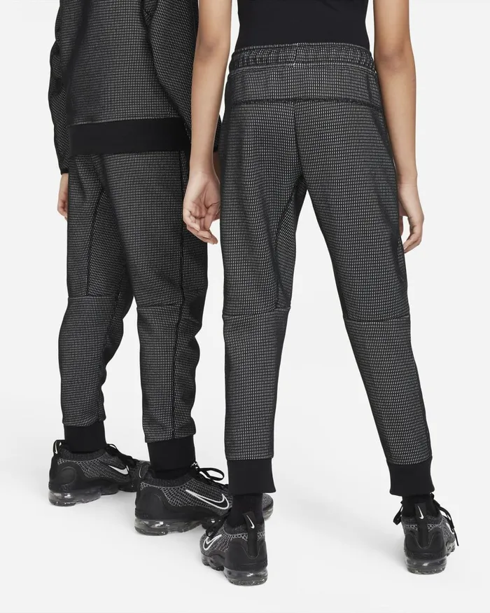 Kids Nike Older Kids 7 8211 15 Years Sportswear Tech Fleece Blacklight Smoke Greyblack