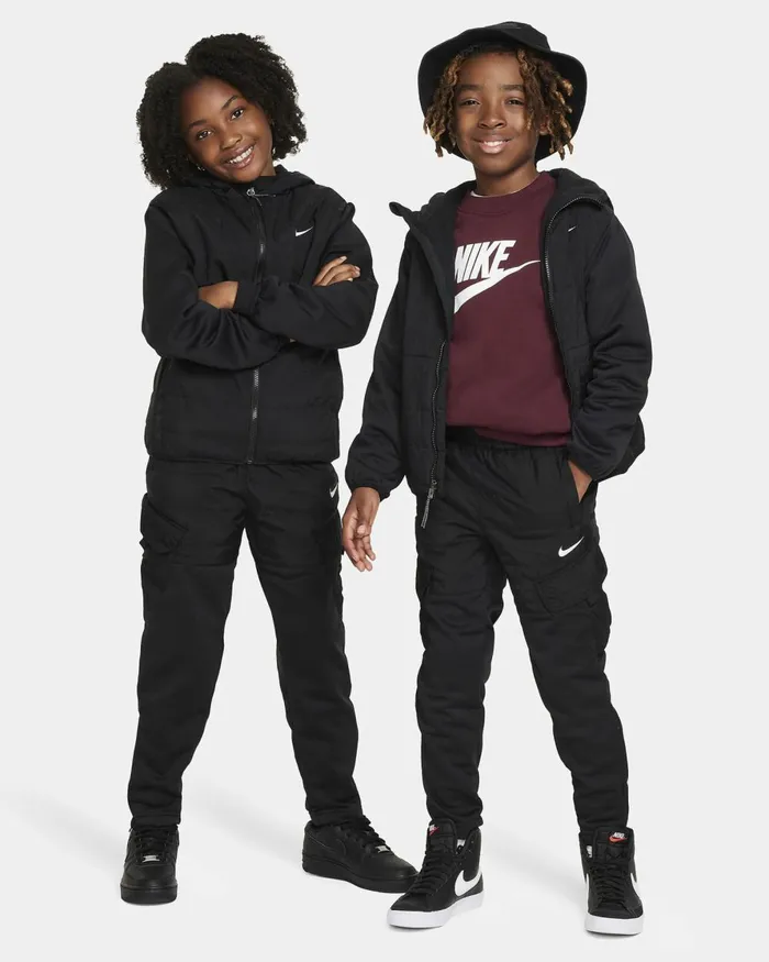 Kids Nike Trousers And Leggings ThermaFIT Repel Outdoor Play Black
