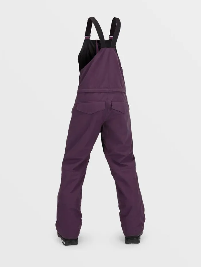Kids Pants Volcom Barkley Insulated Bib Overalls 8211 Blackberry